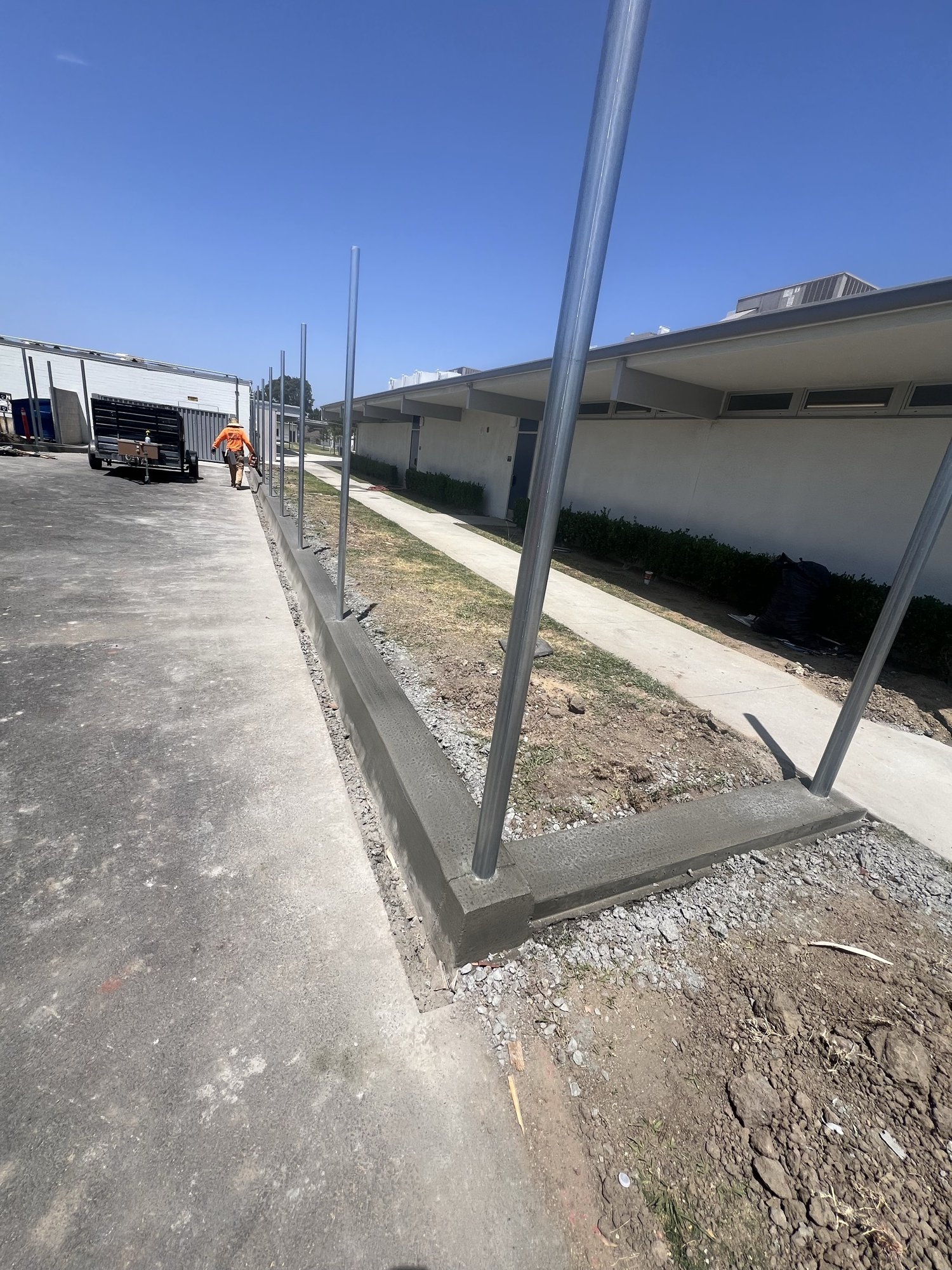 Site prep work at a commercial property